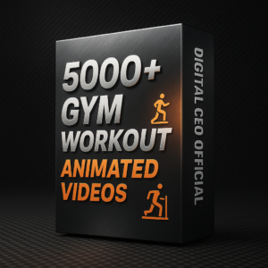 1200+ GYM WORKOUT ANIMATED VIDEOS