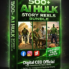 500+ AI Hulk Reels Bundle